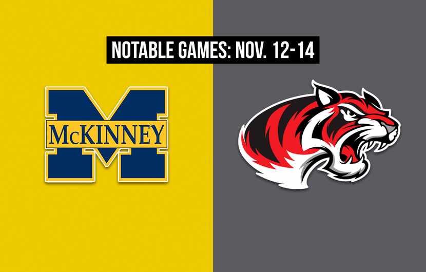 Notable games for the week of Nov. 12-14 of the 2020 season: McKinney vs. Denton Braswell.