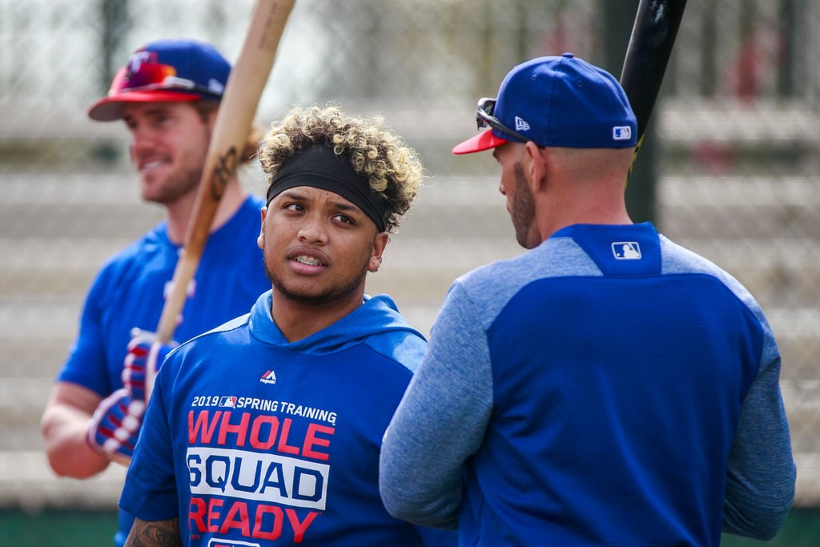 Willie Calhoun Jr., the gem of the Yu Darvish deal, needed a visit