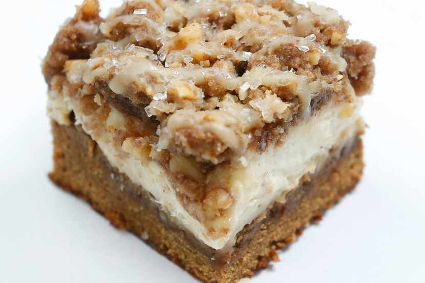 Ginger Eggnog crumble bars won third place in the bars category 