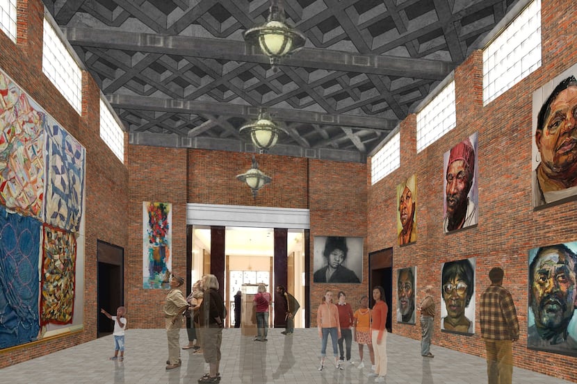 A look at what would have been the main gallery of the proposed Museum of Texas Art at Fair...