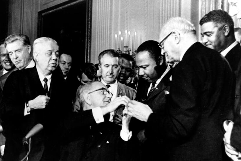 The children of the Rev. Martin Luther King Jr. and Coretta Scott King (from left), Martin...