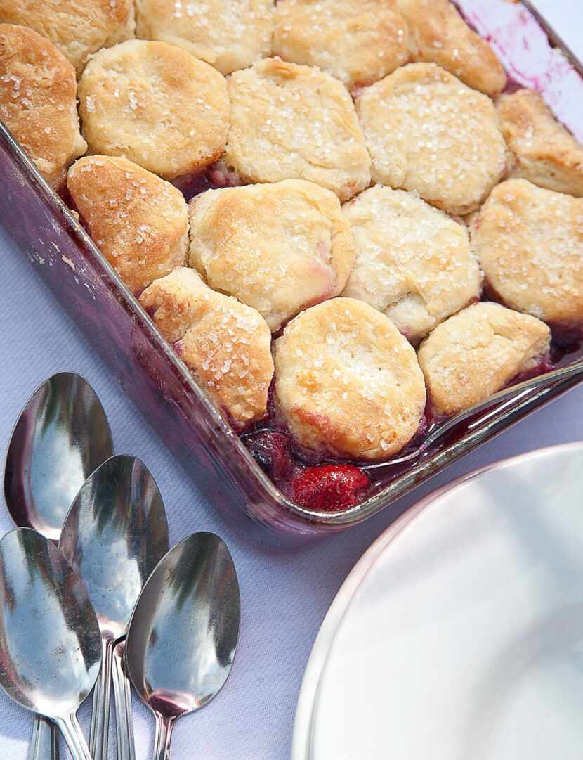 Four-Berry Cobbler with Sugared Biscuit Crust from the Texas Tailgate Cookbook ($5.99, Great...