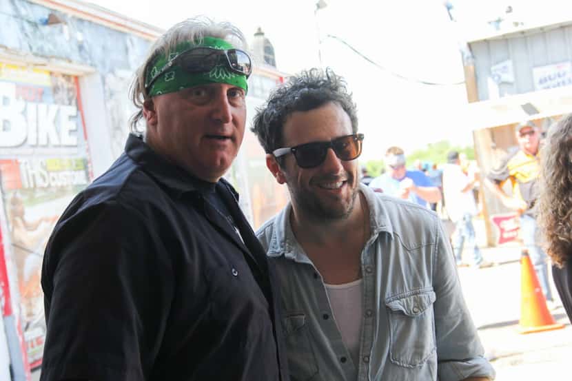 FILE - Former Dallas Stars Craig Ludwig and Will Hoge at the ACM Charity Motorcycle Ride and...
