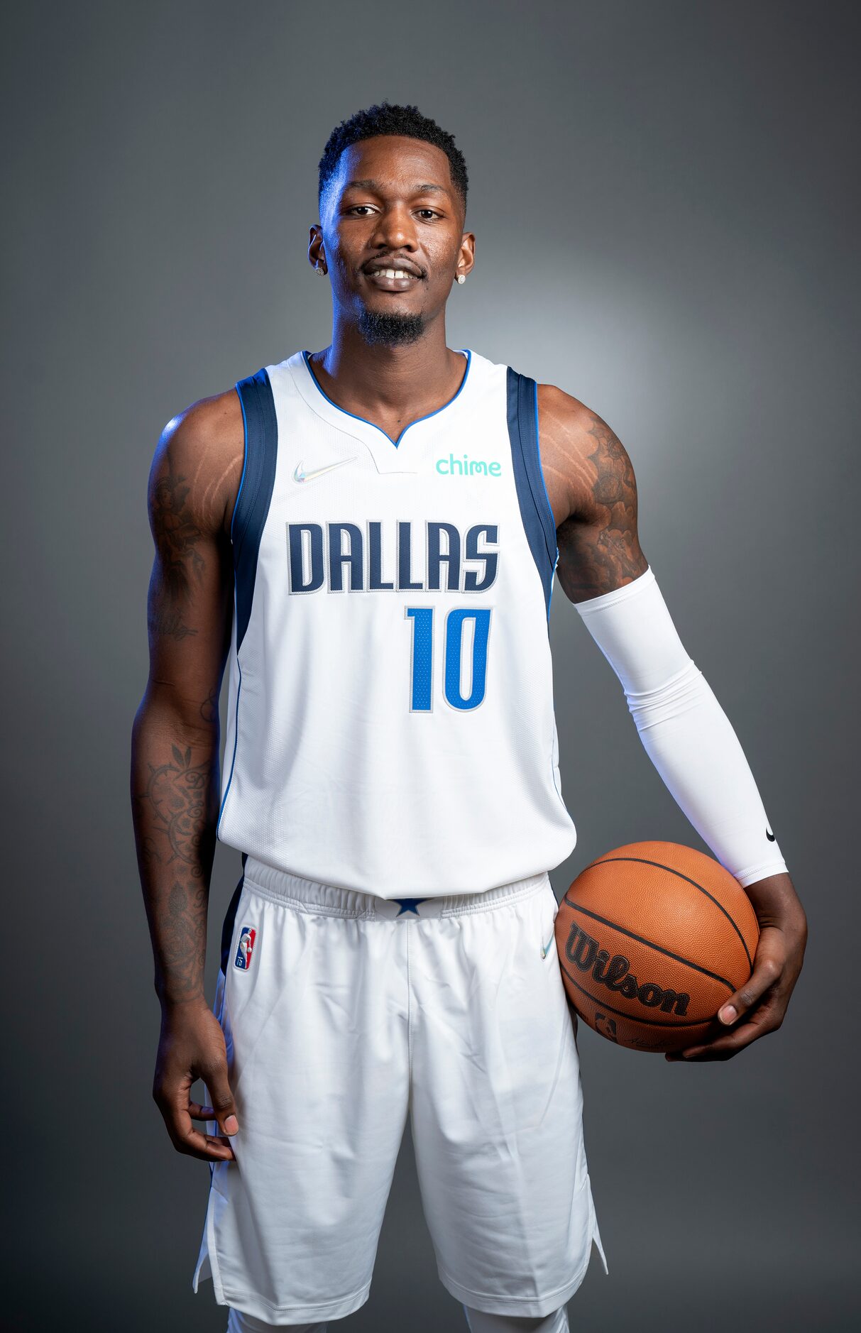 Dallas Mavericks forward Dorian Finney-Smith (10) poses for a portrait during the Dallas...