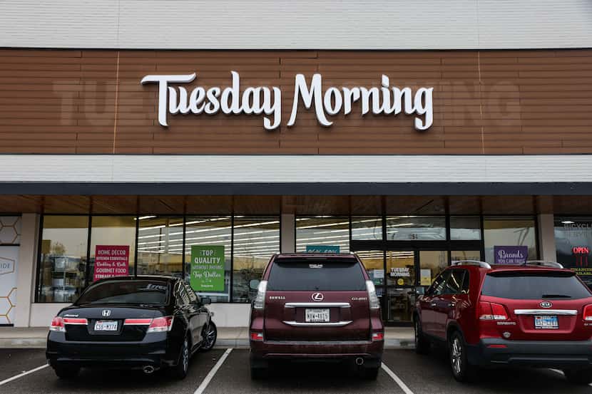 The Tuesday Morning store in Hillside Village in Dallas is shown in 2021. Dallas-based...