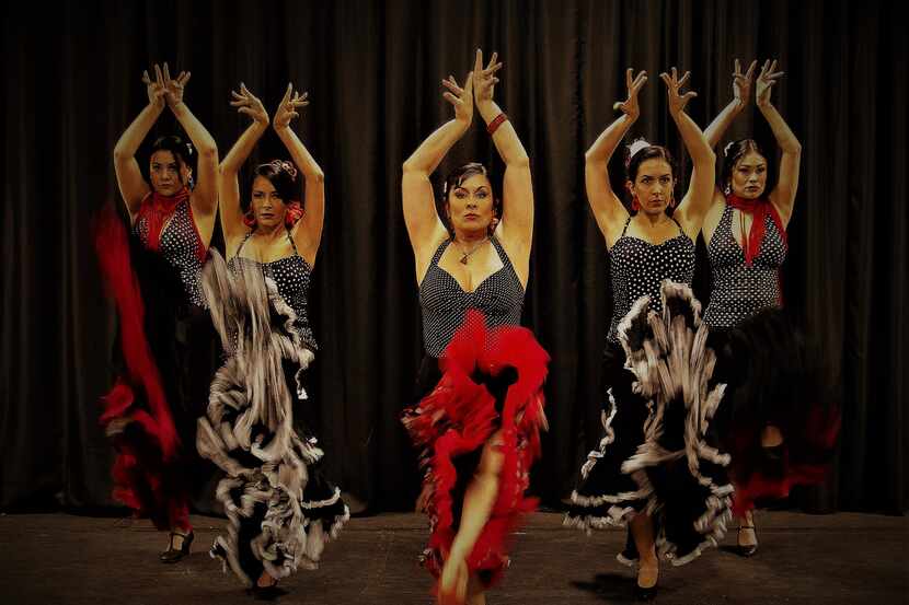 Flamenco Fever founder Julia Alcántara (center) and other company dancers will appear in...
