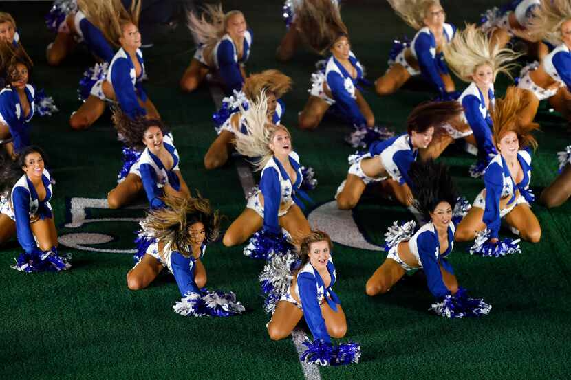 The Dallas Cowboys Cheerleaders performed with the Jonas Brothers during the Thanksgiving...