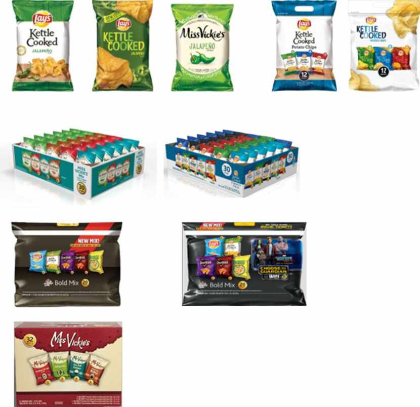 The products affected by the Frito-Lay recall issued Friday.