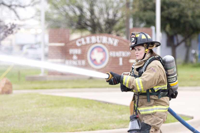  Stephanie Pribble became the first woman to serve in the Cleburne Fire Department on March...