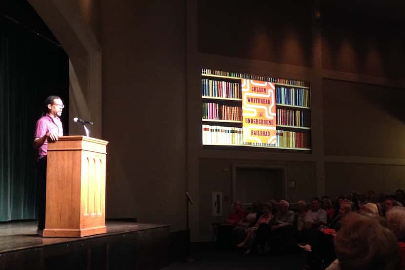 Colson Whitehead spoke at Highland Park United Methodist Church on Sept. 20, 2016.