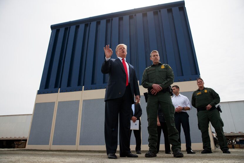 In this March 13, 2018 file photo, President Donald Trump talks with reporters as he reviews...