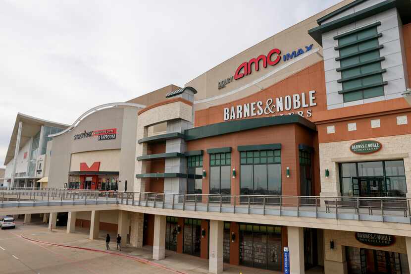 Barnes and Noble and AMC are seen near an entrance to Stonebriar Centre, Tuesday, Feb. 6,...