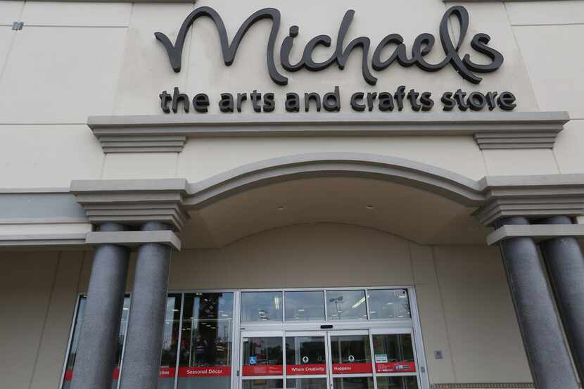 The entrance to the Michaels store at the Park Place Shopping Center in Plano.
