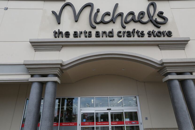 The entrance to the Michaels store at the Park Place Shopping Center in Plano, Texas.