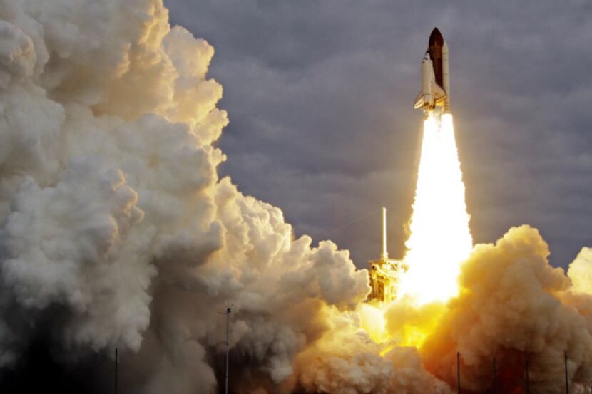 The space shuttle Endeavour lifts off Monday in from Cape Canaveral, Fla., beginning a...