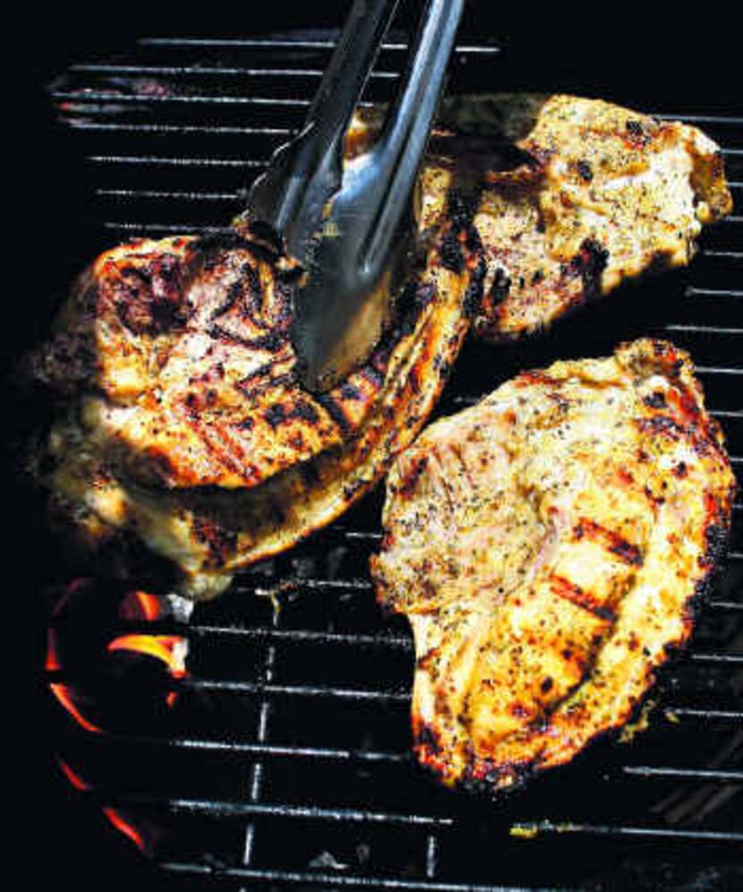  Mack Yarbrough of Plano likes that the Big Green Egg can cook at high temperatures and that...