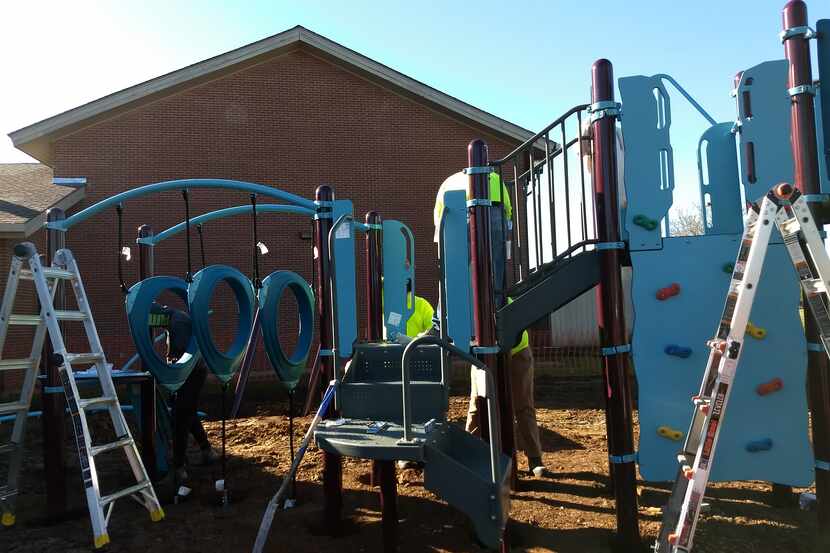 The Grand Prairie Family YMCA has a new playground.