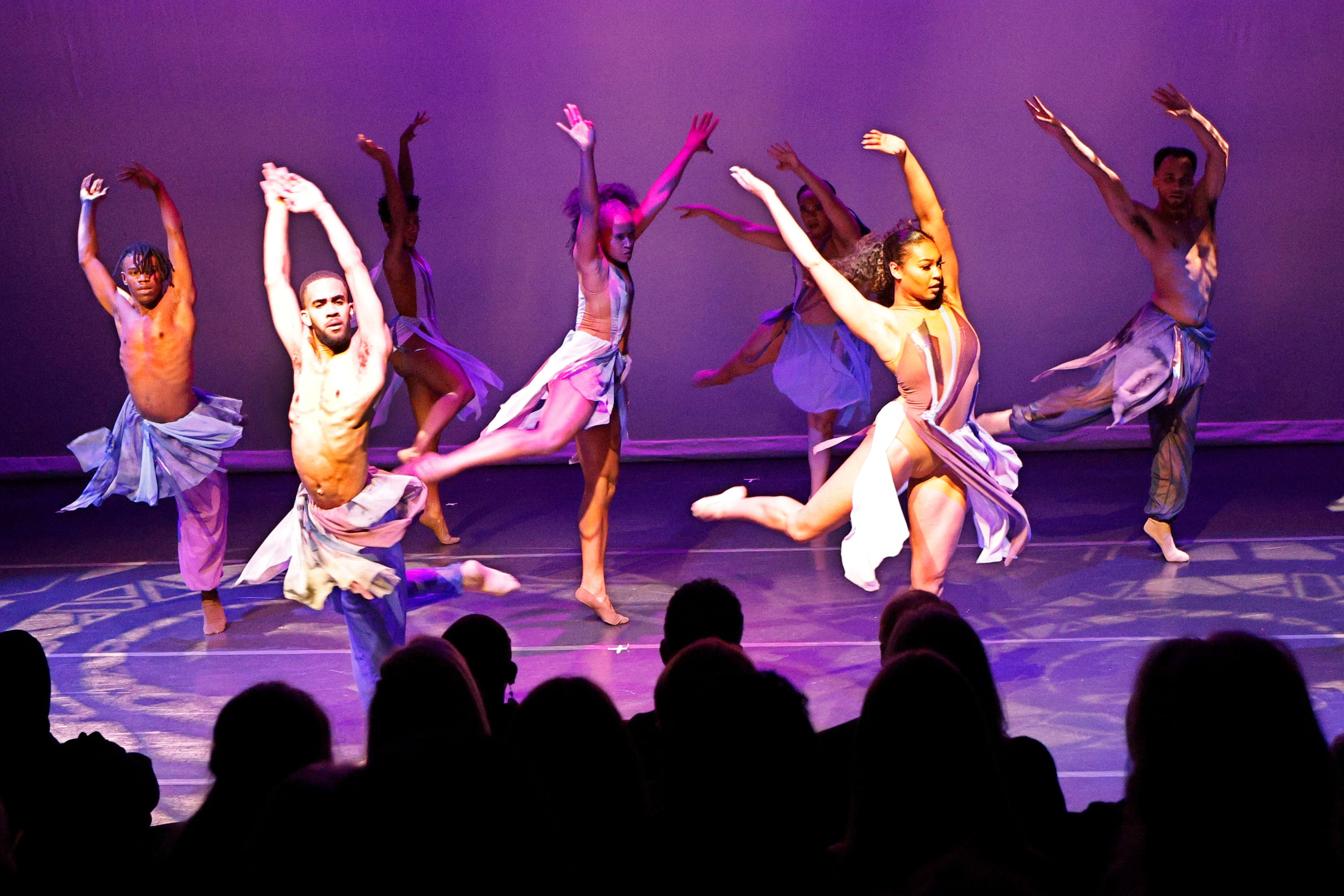 Former Dallas Black Dance Theatre dancers perform “ When the Wind Blows,” choreographed by...