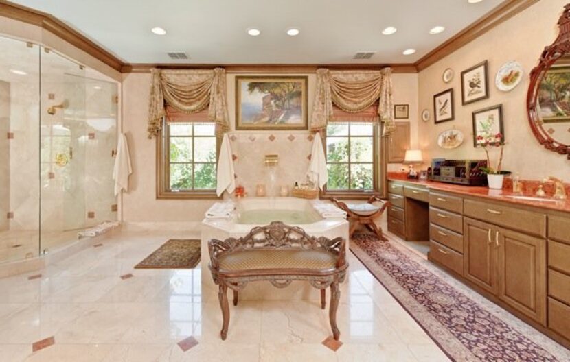 A view of the home's master bedroom.