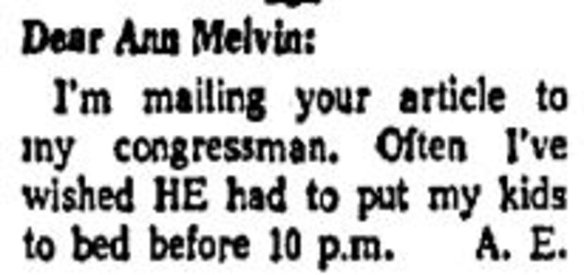 Letter from a reader responding to Melvin's original column about daylight saving time...