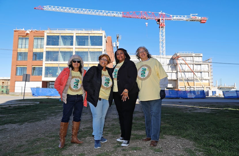 Silvia Escamilla (left), Rosa Maxie (center left), Deborah Bradford (center right), and...