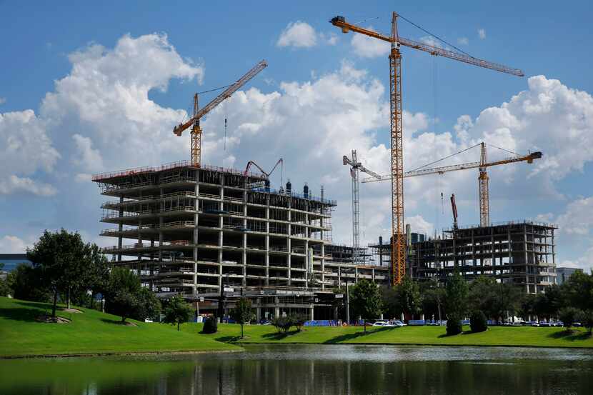 Construction on millions of square feet of office space makes Frisco and Plano the office...