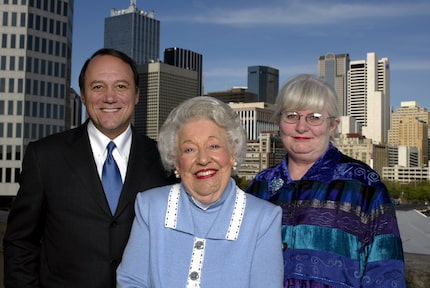 Horatio Alger Award recipients Jim Keyes, former 7-Eleven CEO (from left), legendary Realtor...