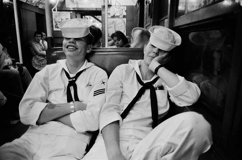  Harold Feinstein, Sailors on the Subway from Coney Island, 1947