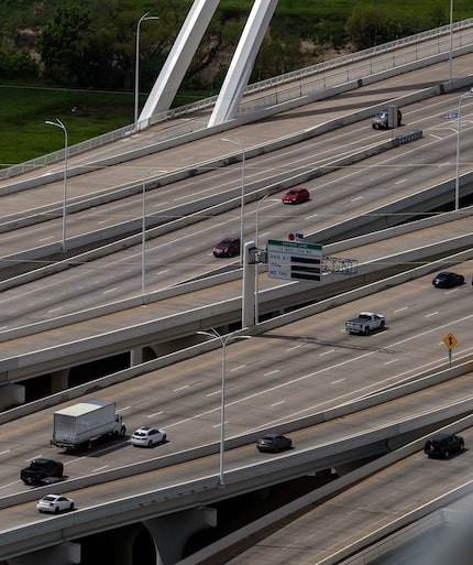 Traffic is lighter and continues to flow on the highways during the total solar eclipse as...