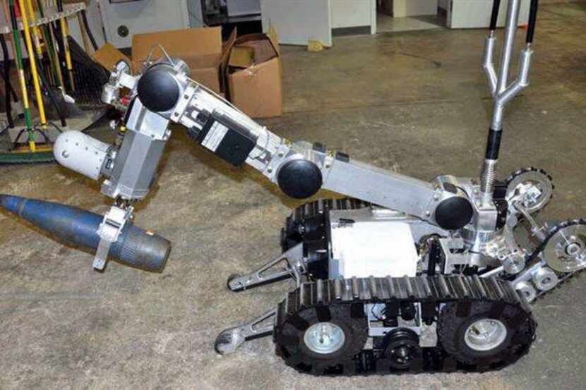 Un robot F6A similar a este fue utilizado por la policía de Dallas.
