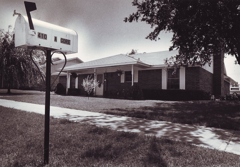The scene of the killing in Wylie, Texas, is shown in a 1980 file photo.