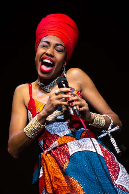 Jazzmeia Horn is an ebullient performer, who performed songs from her newest album, "Love...