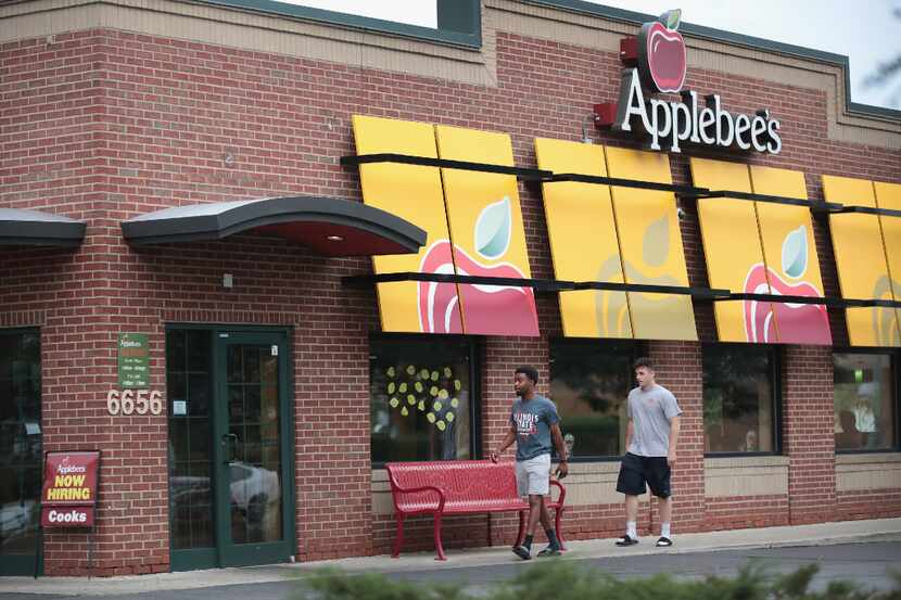 CHICAGO, IL - AUGUST 10:  An Applebee's restaurant serves customers on August 10, 2017 in...