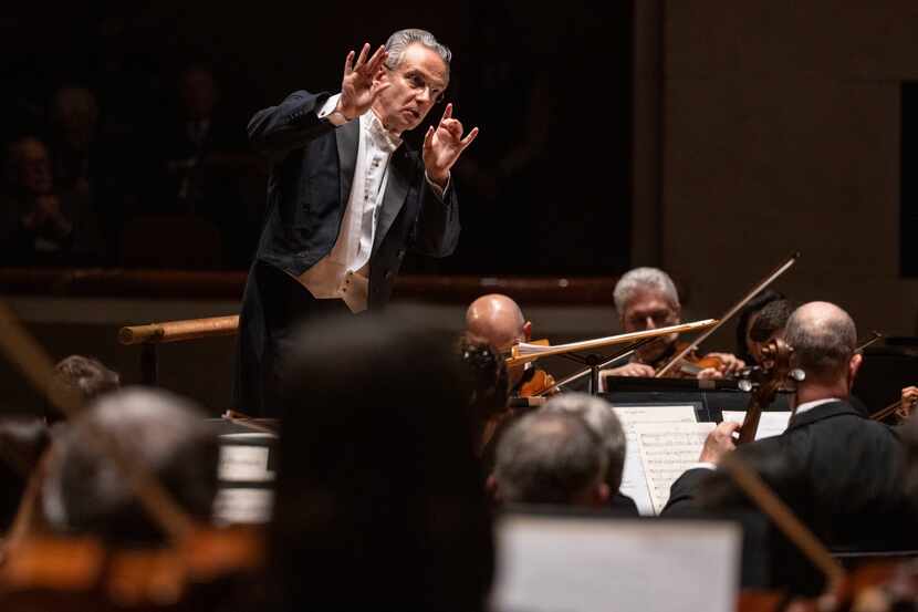 Music director-designate Fabio Luisi leads the Dallas Symphony in concert at the Meyerson...