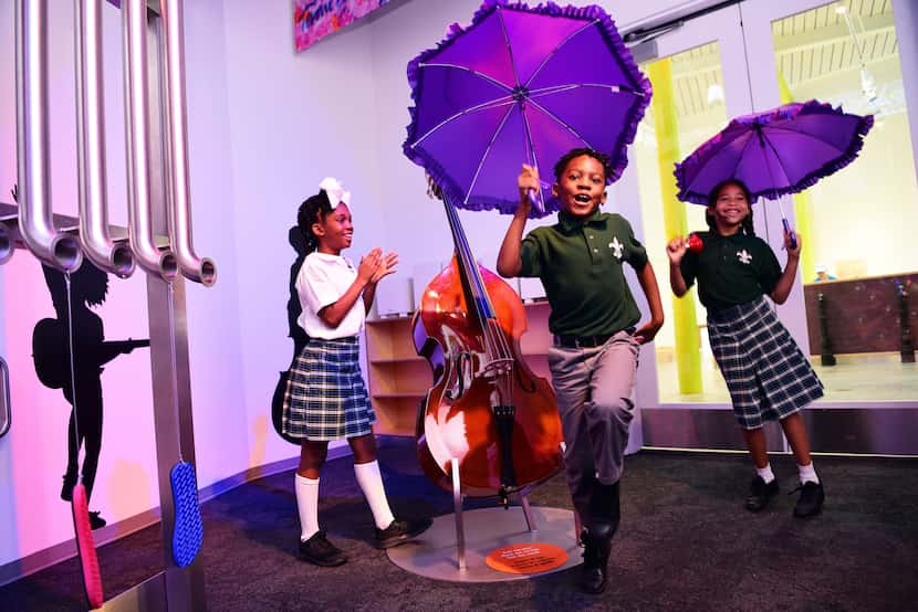 Kids dance at the Louisiana Children’s Museum in New Orleans.