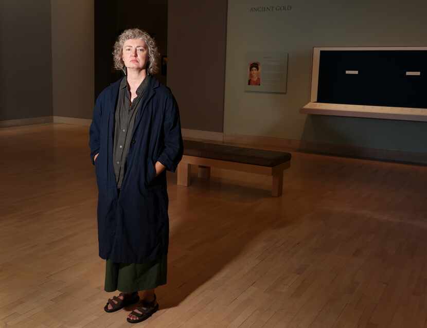 Fran Baas, the interim chief conservator at the Dallas Museum of Art, poses for a portrait...