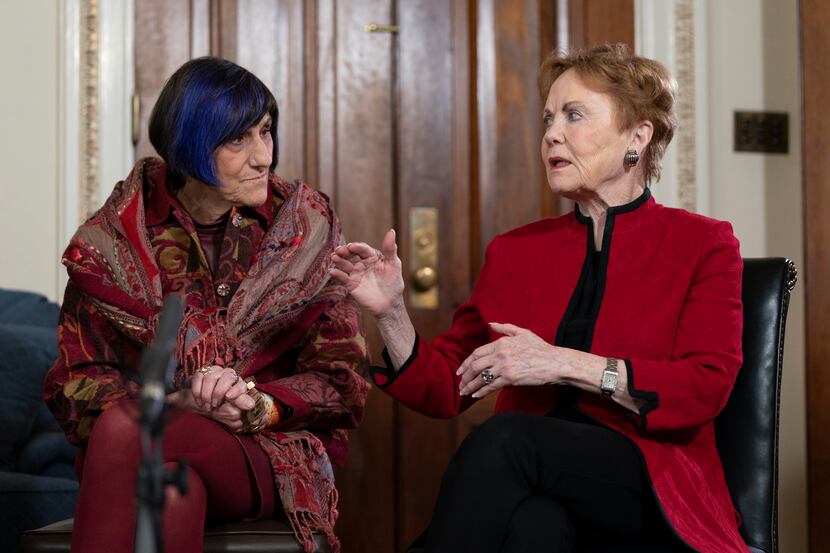 House Appropriations Committee ranking member Rep. Rosa DeLauro, D-Conn.; listens to House...