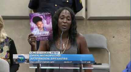 Cynthia King, Shavon Randle's great-aunt, begged the mayor and Dallas City Council on...