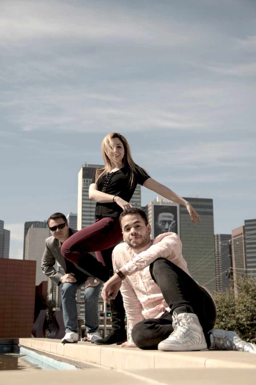 From left: Carter Alexander, Hailey Von Schlehenried and Albert Drake are the choreographers...