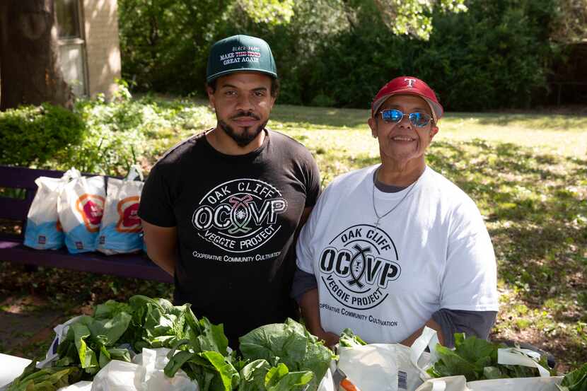 Ples Montgomery and mother Bettie Montgomery of non-profit Oak Cliff Veggie Project