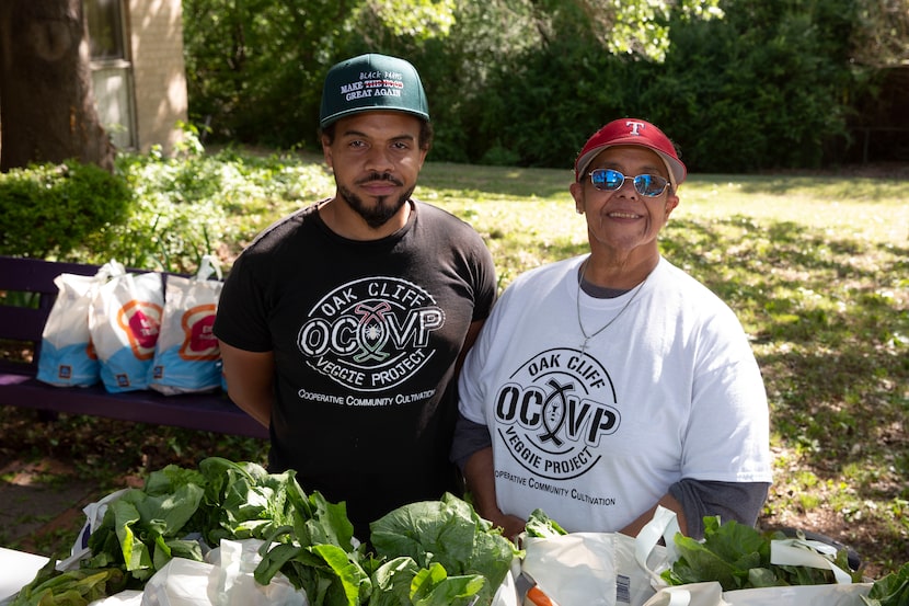 Ples Montgomery and mother Bettie Montgomery of non-profit Oak Cliff Veggie Project