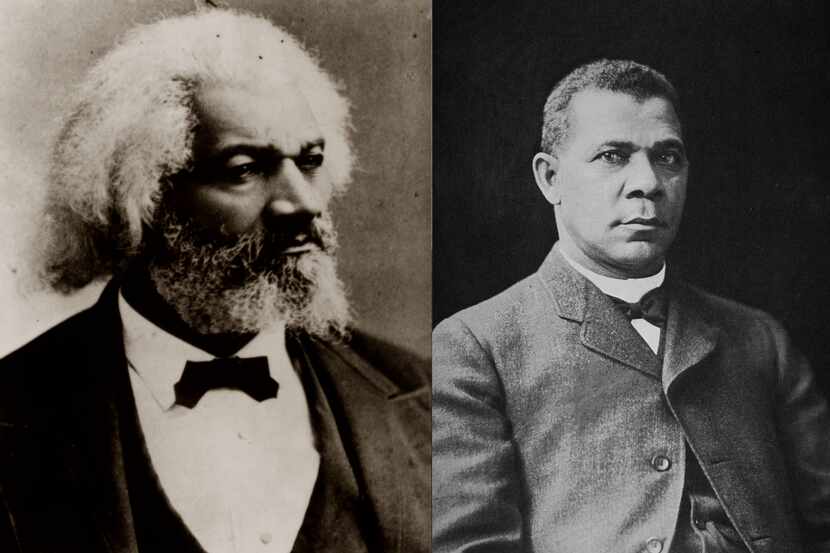 Frederick Douglass (left) and Booker T. Washington may have met at the Chicago World's Fair...