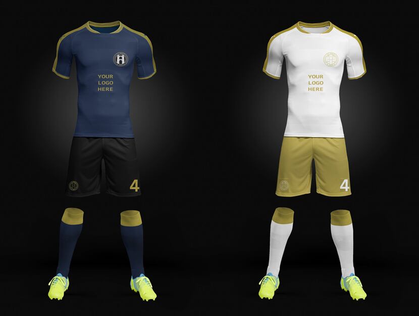 Waco FC's proposed kit designs.