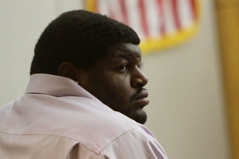 Former Cowboys defensive lineman Josh Brent attended a court hearing Friday at the Frank...