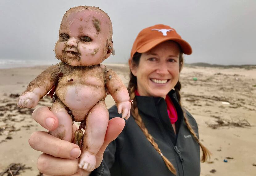 Creepy, barnacle-covered plastic baby dolls wash up on Texas beaches