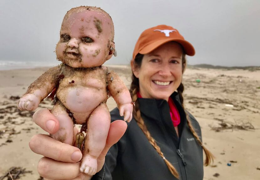 Why do creepy dolls keep washing up on Texas beaches?