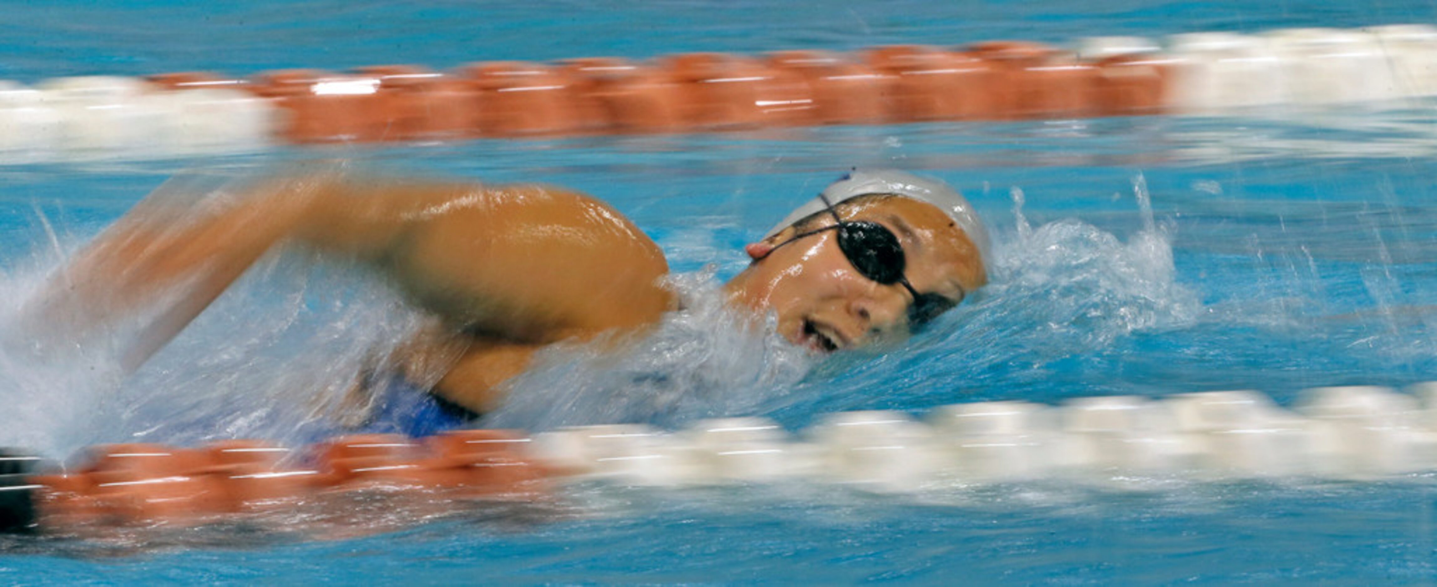 Class 5A preliminaries of the UIL state swimming and diving meet were held in Austin, Texas...