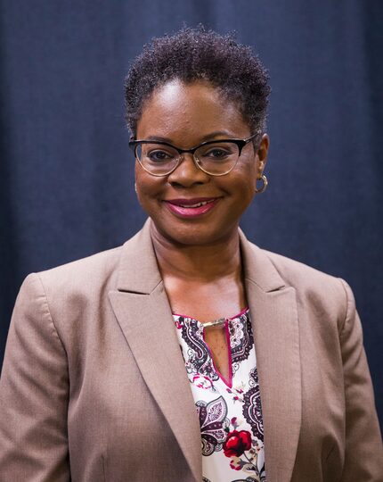 The Rev. Phea Kennedy of New Jerusalem African Methodist Episocpal Church posed for a photo...