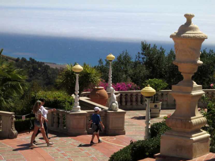 At Hearst Castle, visitors can wander the outdoor grounds at their own pace. Esplanades...