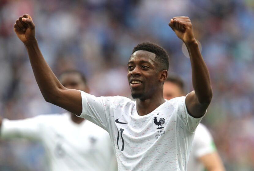 Ousmane Dembele es miembro de la selección campeona del mundo, Francia. (Photo by Alexander...